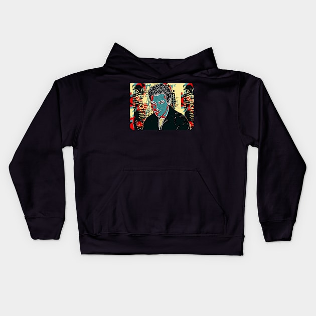 Norm Macdonald Hope Style Kids Hoodie by Yethis